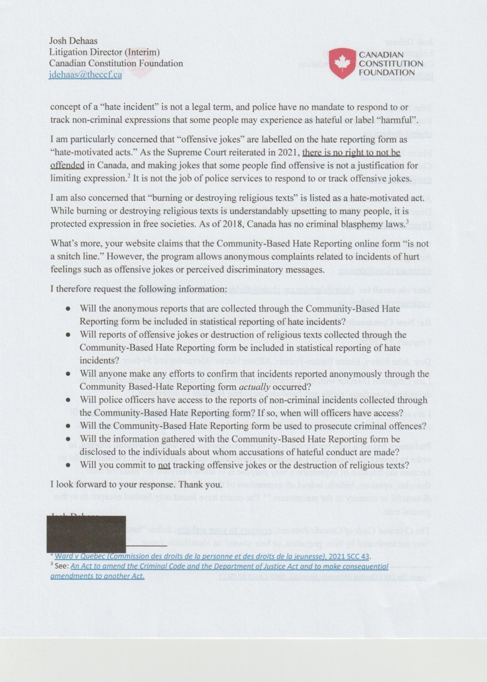 letter from the Canadaian 2constitution to Durham. Page 2.jpeg